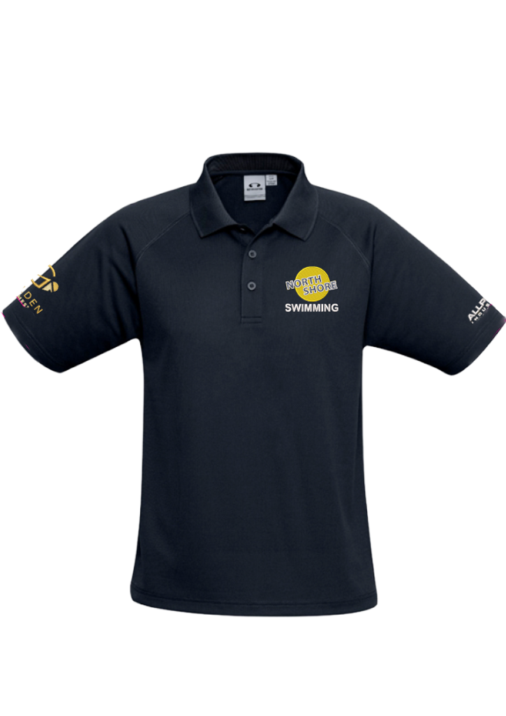 North Shore Swimming Mens Sprint Polo Navy
